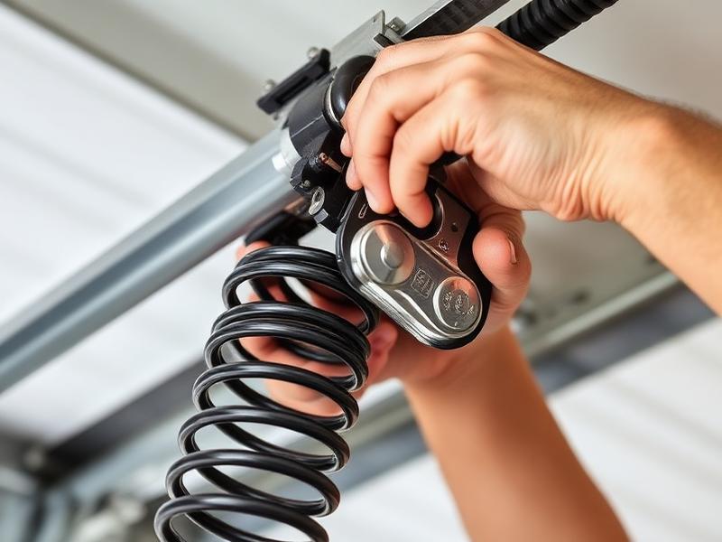 Garage Door Installation service - professional garage door technician performing installation